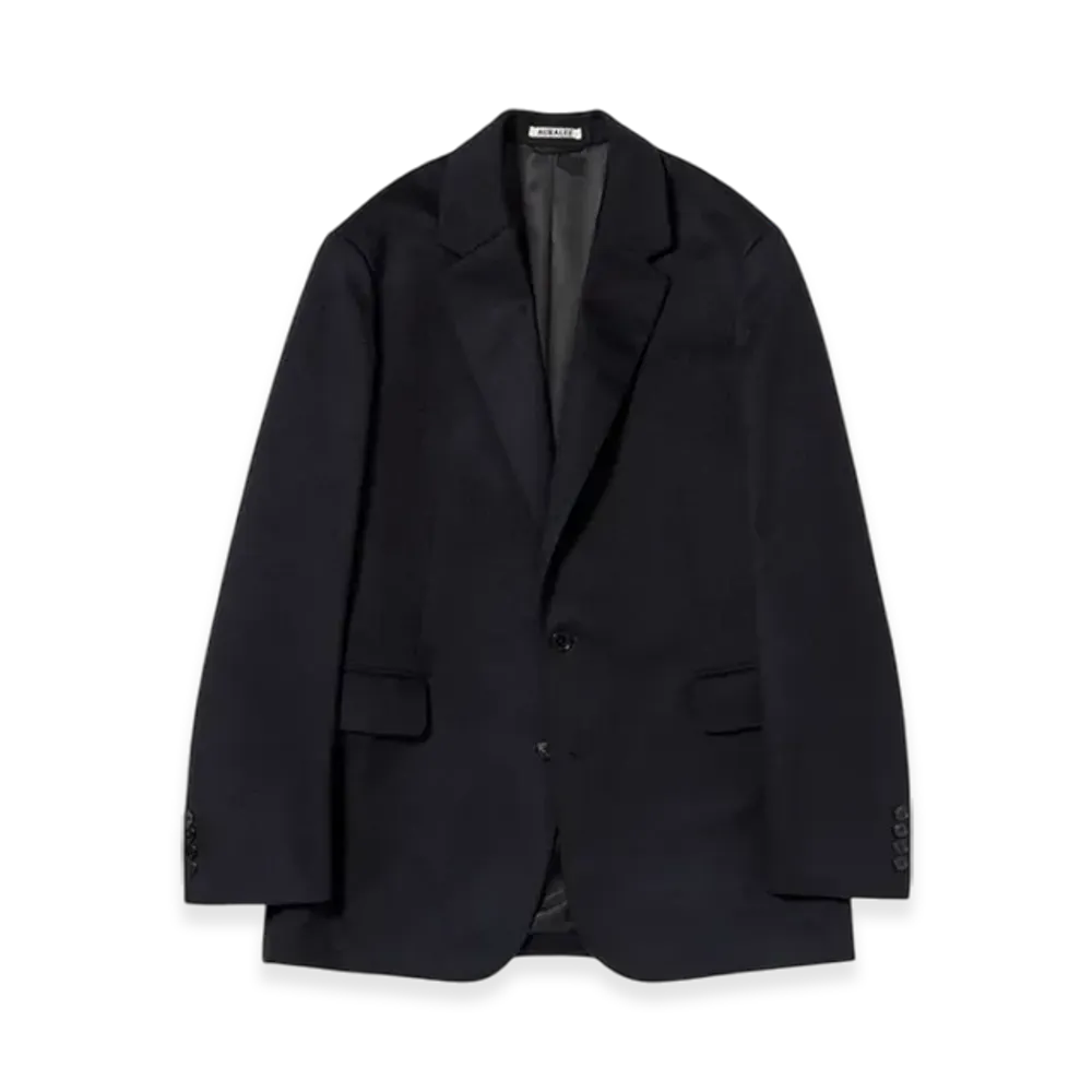 AURALEE Cashmere Moleskin Jacket "Dark Navy"