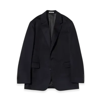 AURALEE Cashmere Moleskin Jacket "Dark Navy"