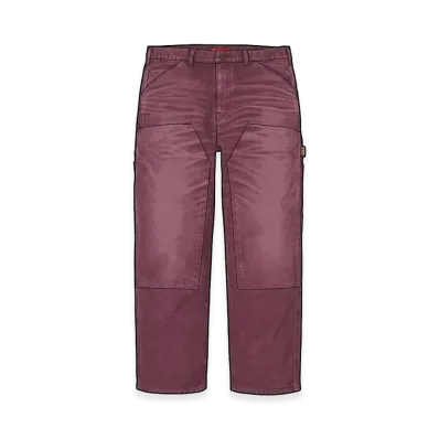 Supreme Worn Double Knee Painter Pant "Burgundy" (26FW)