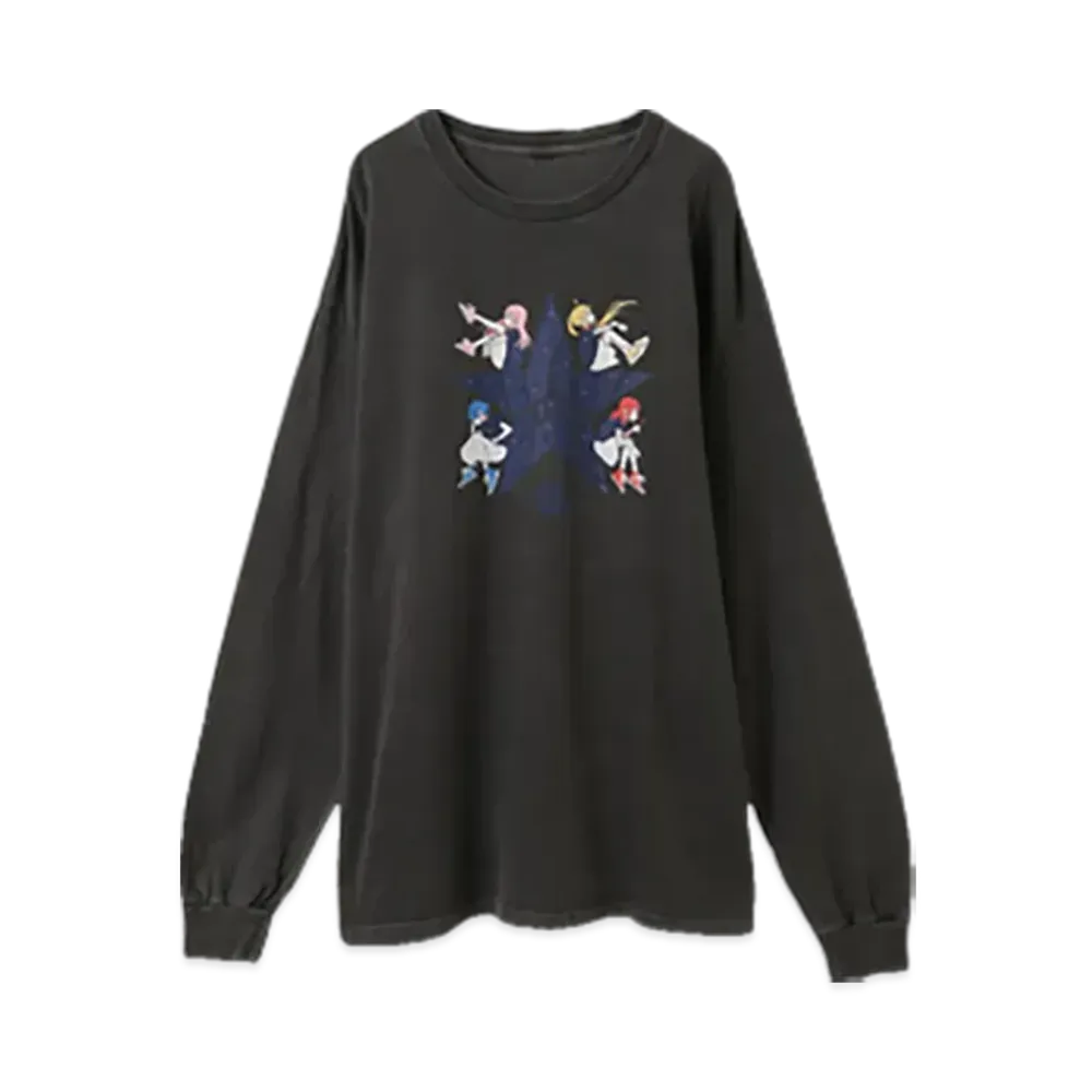 Converse x Bocchi The Rock! Yoshimi Miyoshi Bundle Band Graphic Long Sleeve Tee "Black"