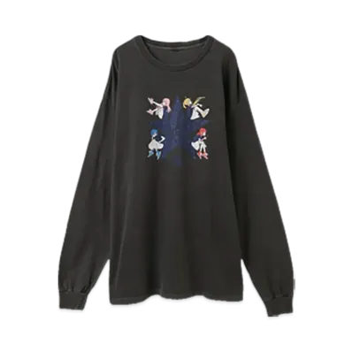 Converse x Bocchi The Rock! Yoshimi Miyoshi Bundle Band Graphic Long Sleeve Tee "Black"