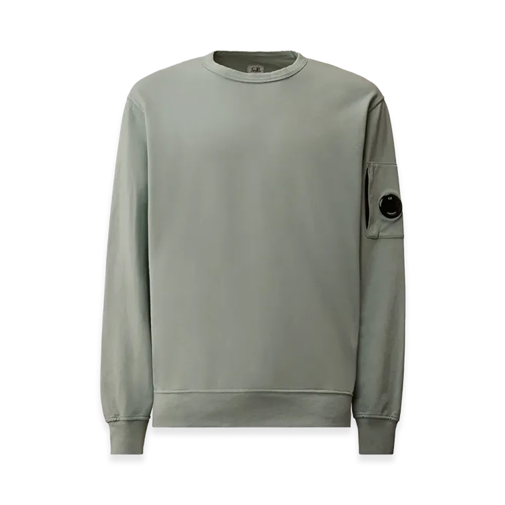 C.P. Company Light Fleece Crewneck Sweatshirt "Silver Blue"