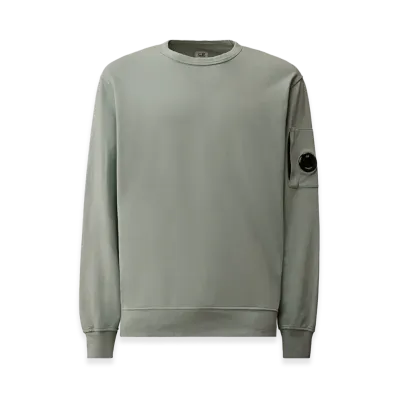 C.P. Company Light Fleece Crewneck Sweatshirt "Silver Blue"