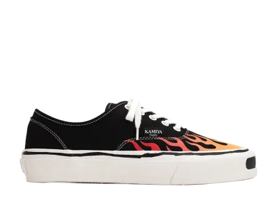 KAMIYA HERC Fire Pattern Vulcanized Sneaker "Black"
