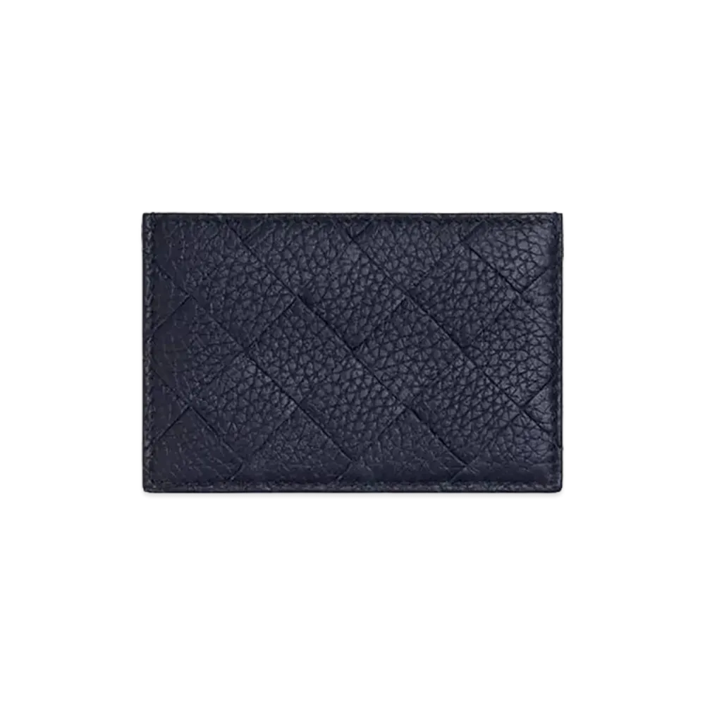 Bottega Veneta Intrecciato Credit Card Case "Nocturnal"