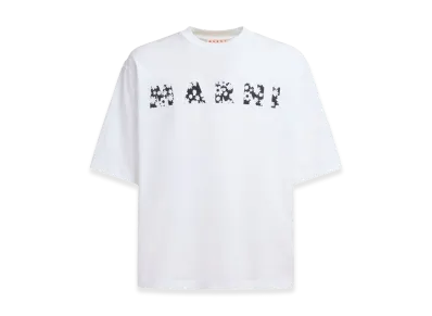 MARNI Pop Fields T-Shirt "Ivory/Black"