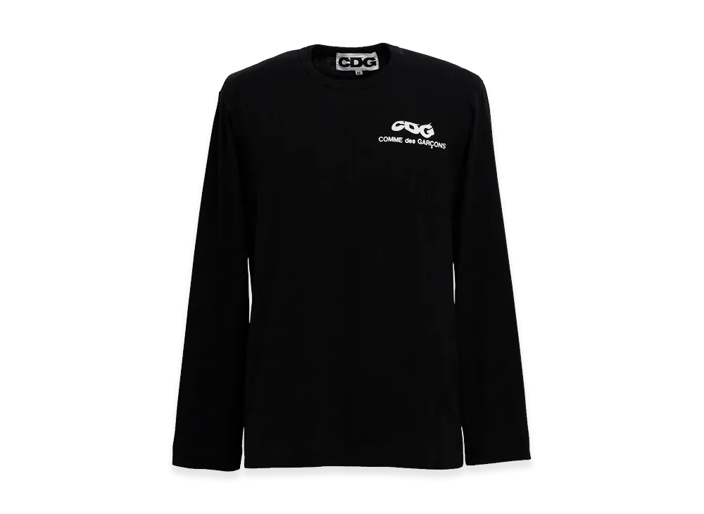 COMME des GARCONS CDG Classic Long Sleeved T-Shirt 6 Small Logo "Black"