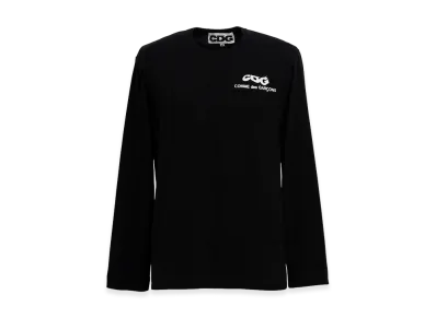 COMME des GARCONS CDG Classic Long Sleeved T-Shirt 6 Small Logo "Black"