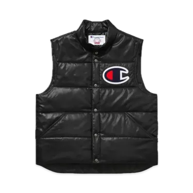Supreme x Champion Puffy Vest "Black"