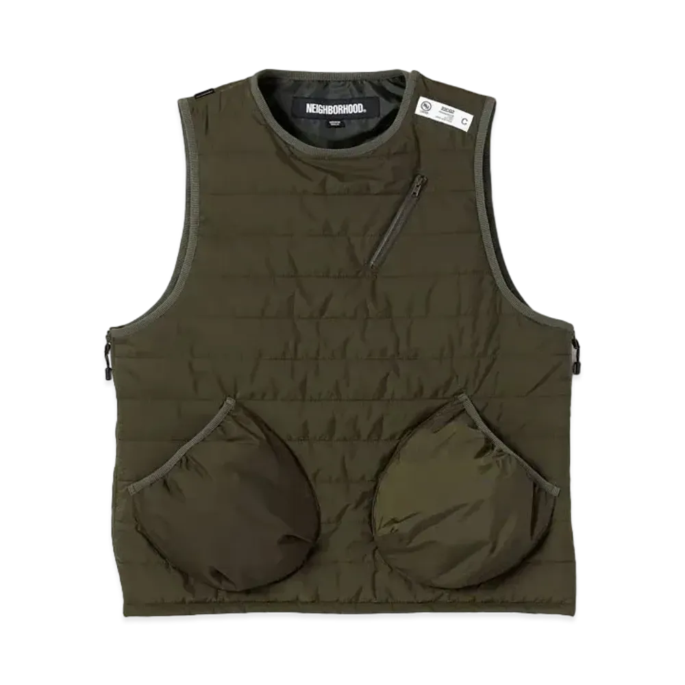 NEIGHBORHOOD Puff Vest . NY "Olive Drab"