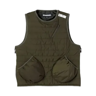 NEIGHBORHOOD Puff Vest . NY "Olive Drab"