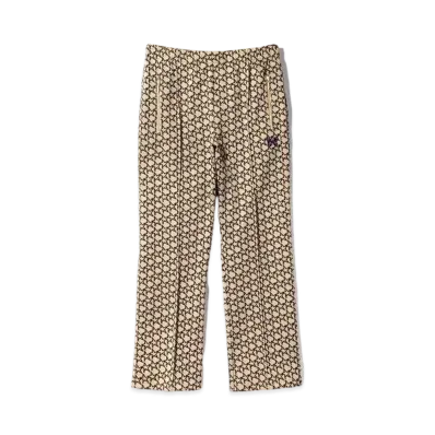 Needles Track Pant - Poly Jq. Star "Beige/Black"