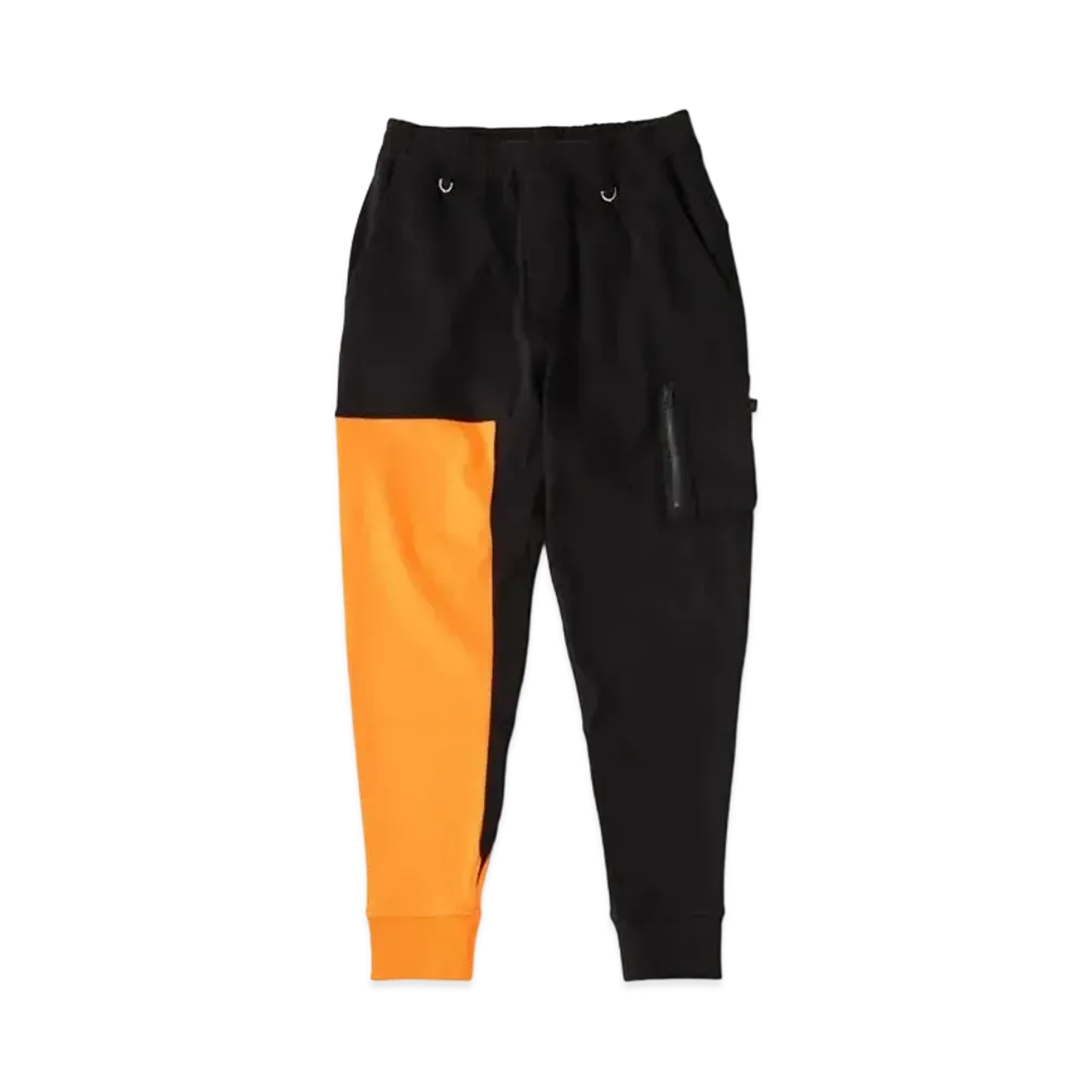 mastermind JAPAN x C2H4 Track Pants Made By Alpha Industries "Black Orange"