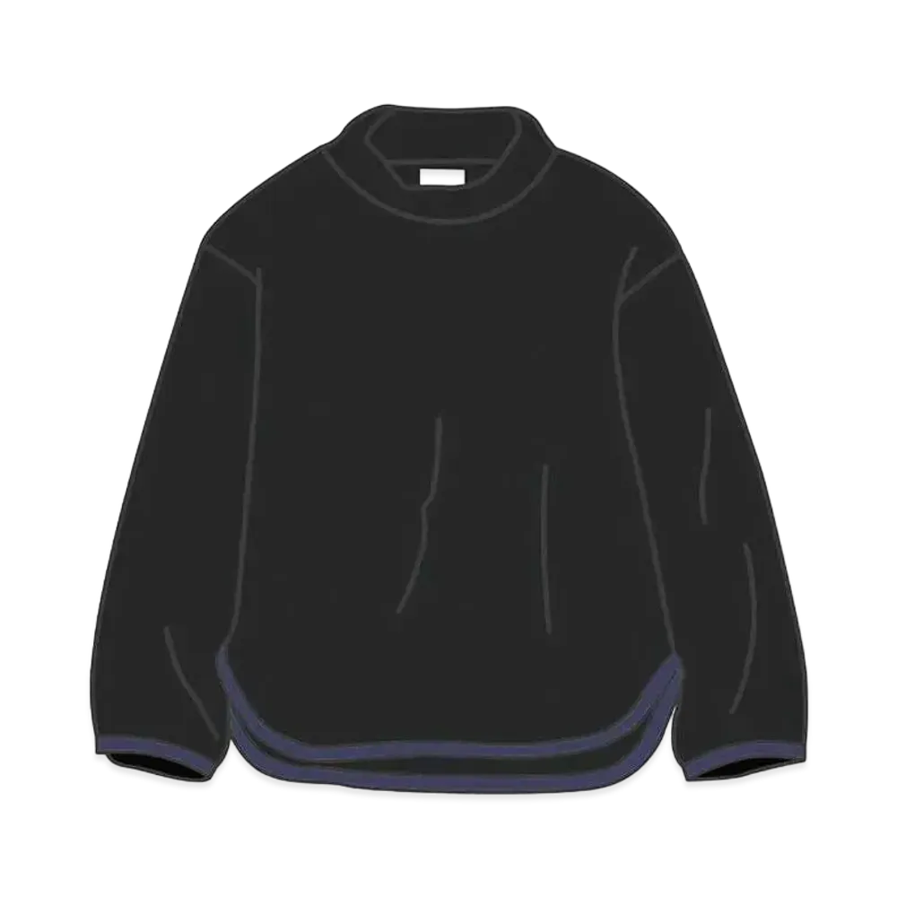 Uniqlo White Mountaineering Fleece Mockneck Pullover Kids "Black"