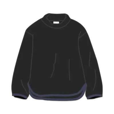 Uniqlo White Mountaineering Fleece Mockneck Pullover Kids "Black"