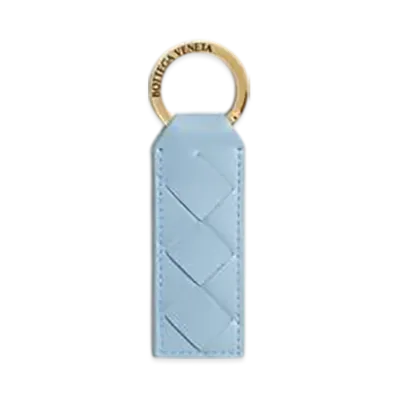 Bottega Veneta Tab Key Ring "Ice"