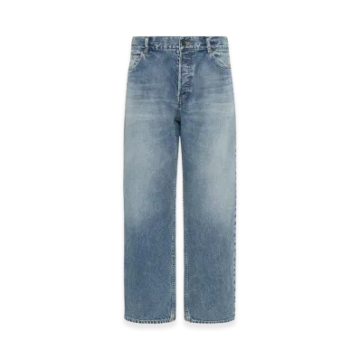 The Row Ross Cotton Jeans "Medium Blue"