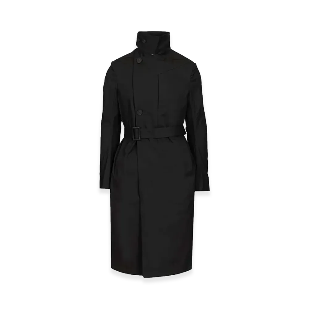 Rick Owens Temple Mastodon Trench Coat "Black"