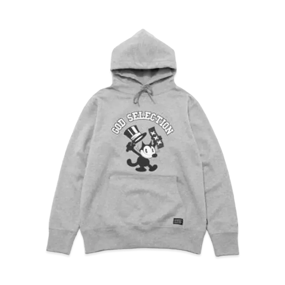 GOD SELECTION XXX x FELIX THE CAT HOODIE GX-A22-FEHD-01 "Gray"