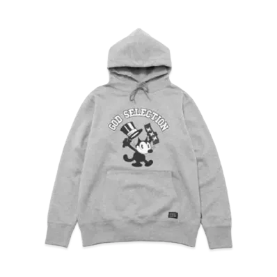 GOD SELECTION XXX x FELIX THE CAT HOODIE GX-A22-FEHD-01 "Gray"