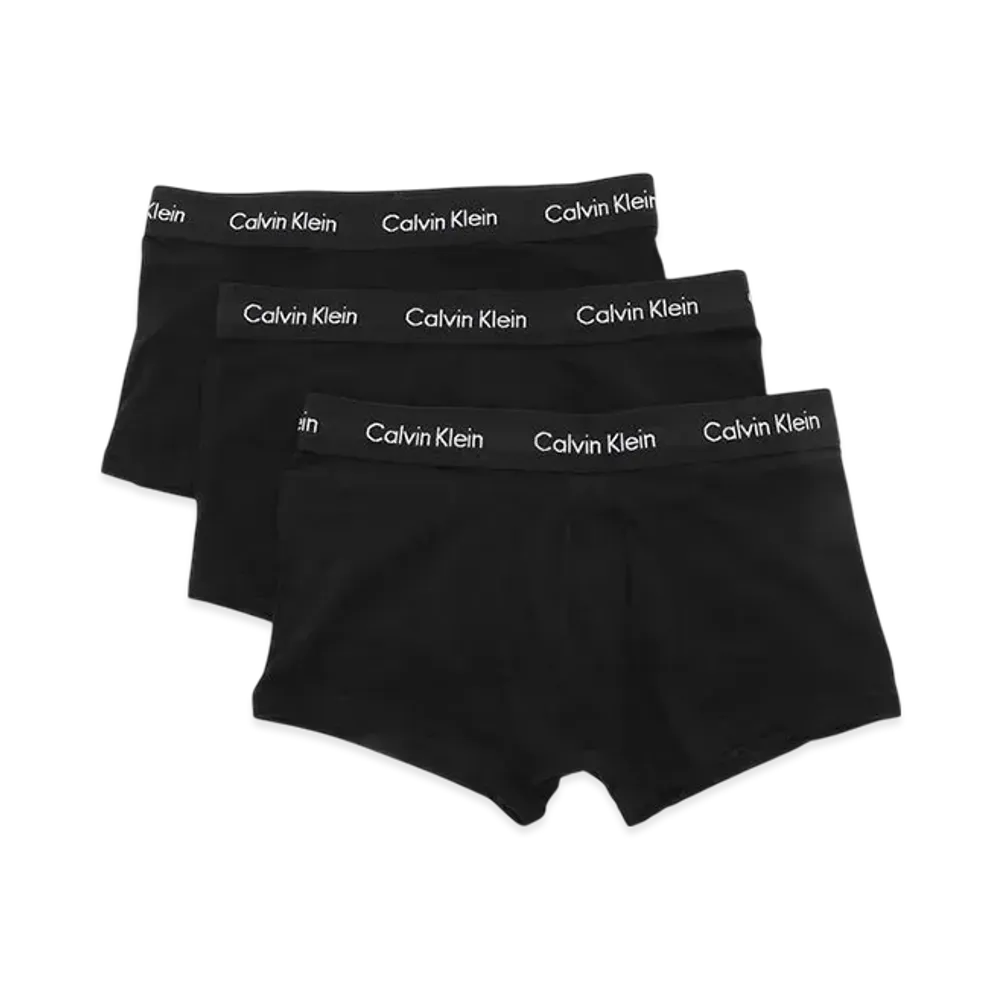 Calvin Klein Cotton Stretch Boxer Shorts Low Rise Set of 3 "Black"