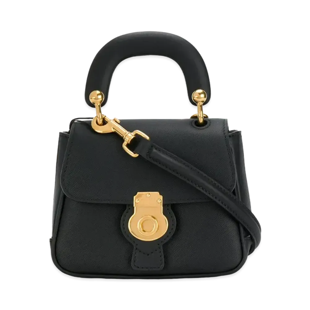 Burberry Dk88 Leather 2Way Bag "Black"