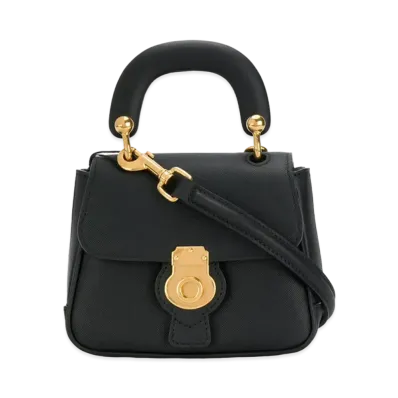 Burberry Dk88 Leather 2Way Bag "Black"