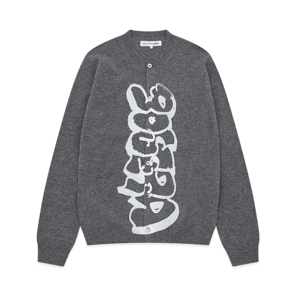 COMME des GARCONS SHIRT x ASAP Nast 90S Era Crewneck Cardigan "Gray"