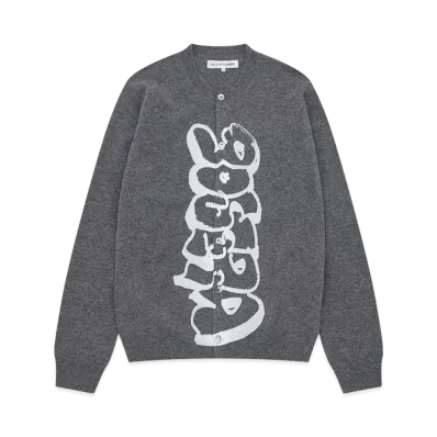 COMME des GARCONS SHIRT x ASAP Nast 90S Era Crewneck Cardigan "Gray"
