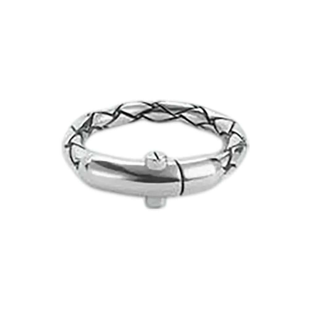 Bottega Veneta Intreccio Ring "Silver"