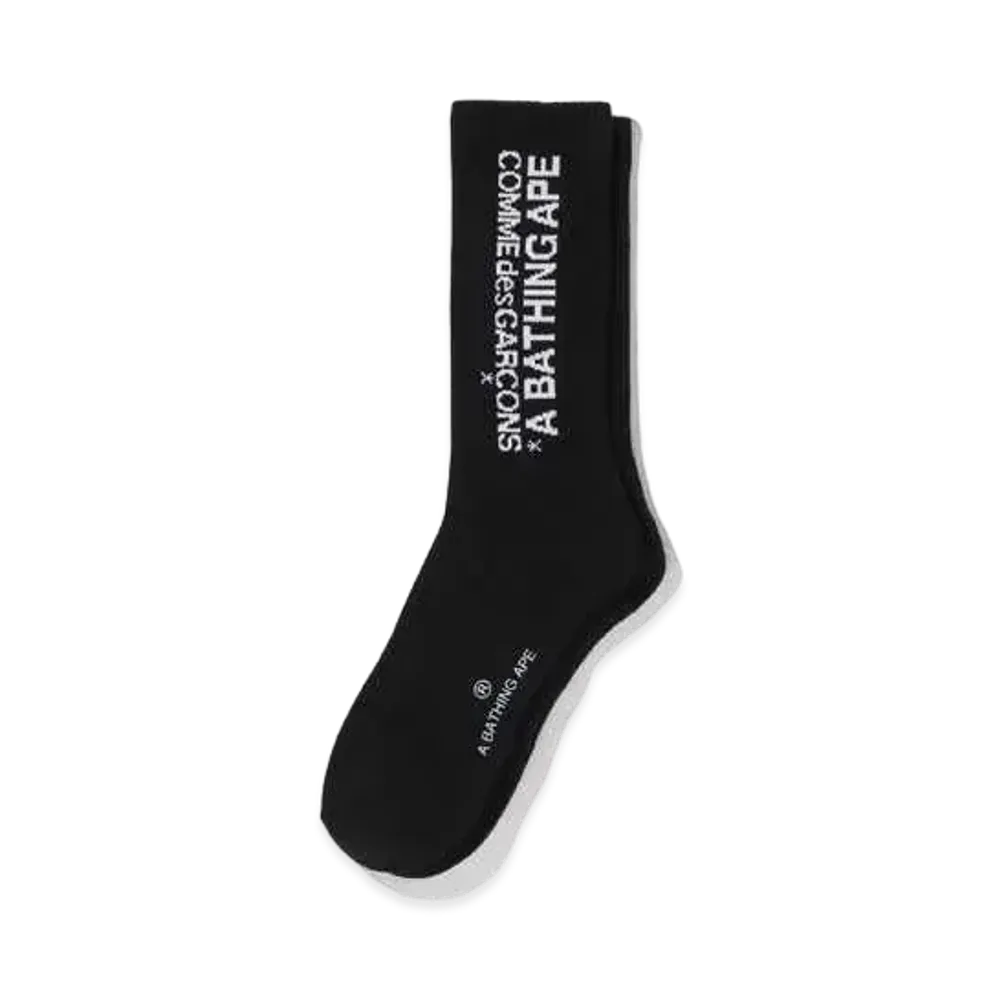 A BATHING APE CDG OSAKA SOCKS "Black"