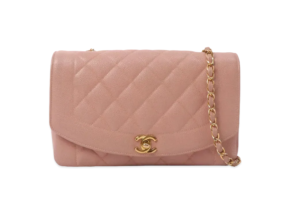 CHANEL Caviar Skin Matelasse Diana "Pink"