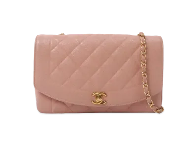 CHANEL Caviar Skin Matelasse Diana "Pink"