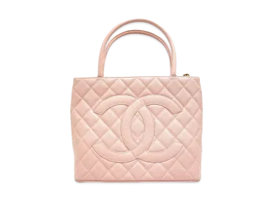 CHANEL Caviar Skin Reprint Tote "Pink"
