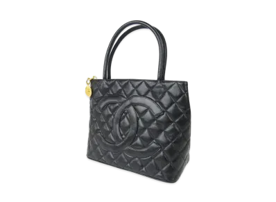 CHANEL Caviar Skin Reprint Tote "Black"