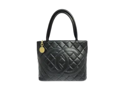 CHANEL lambskin Reprint Tote "Black"