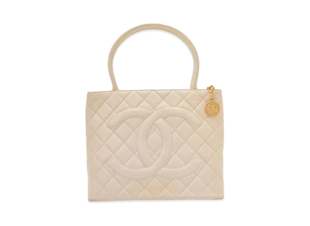 CHANEL lambskin Reprint Tote "White"