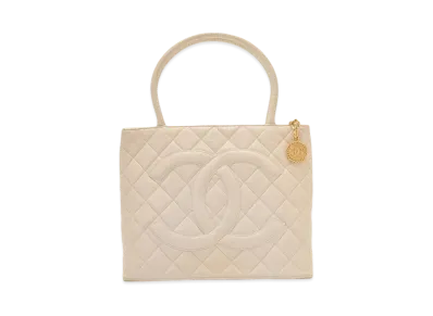 CHANEL lambskin Reprint Tote "White"