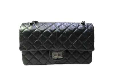 CHANEL 2.55 Lambskin Shoulder "Black"