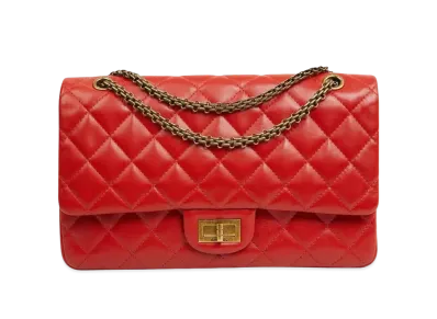 CHANEL 2.55 Lambskin Shoulder "Red"