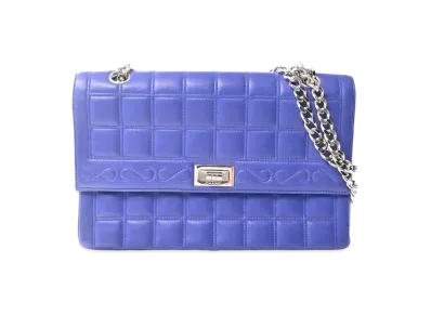 CHANEL 2.55 Chocolate Bar Shoulder "Light Blue"