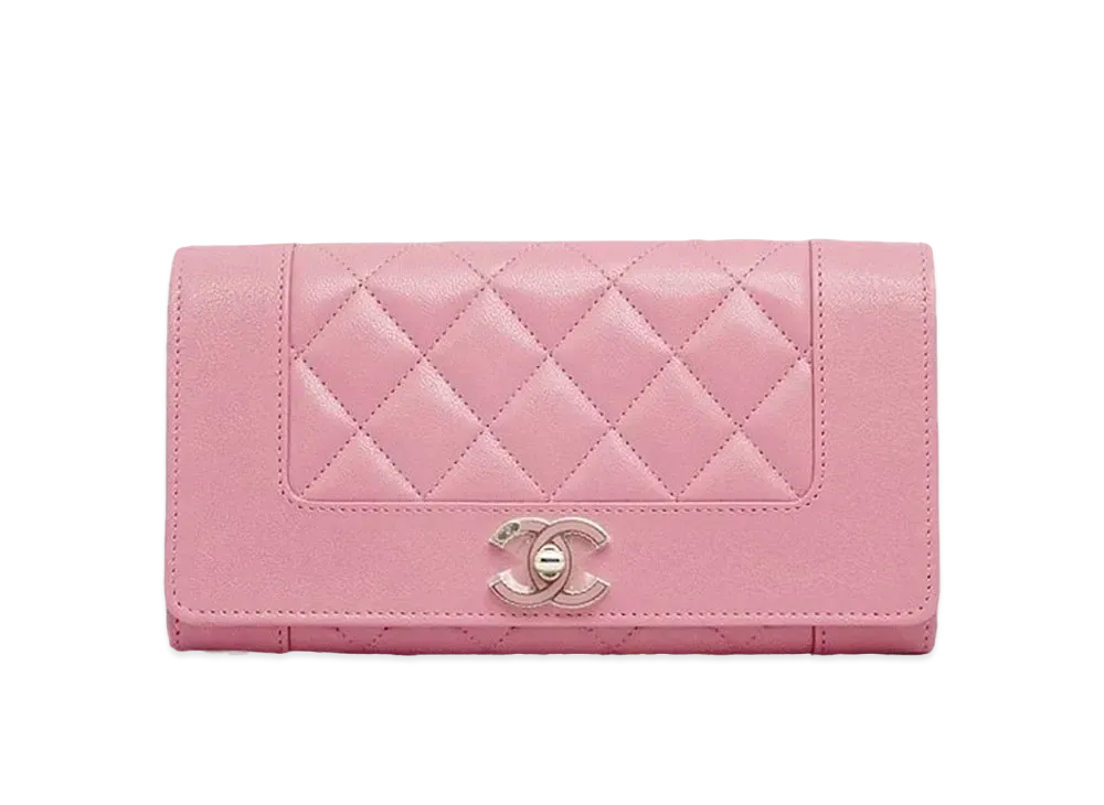 CHANEL Mademoiselle Long Wallet "Pink"