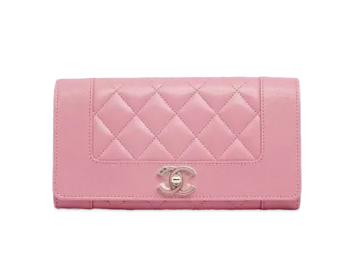 CHANEL Mademoiselle Long Wallet "Pink"