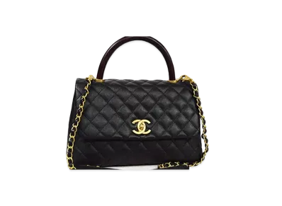 CHANEL Caviar Skin Matelasse 2WAY "Black"