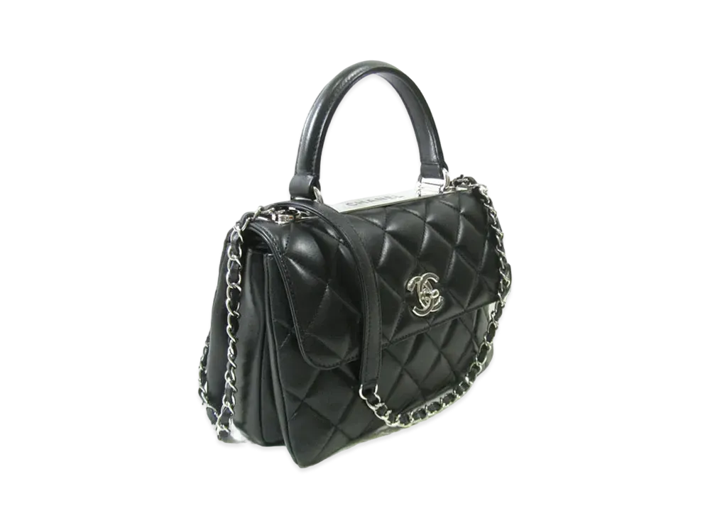 CHANEL Lambskin Matelasse 2WAY "Black"