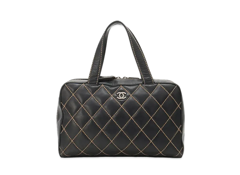 CHANEL Wild Stitch Boston Mini "Black"