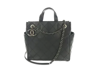 CHANEL Wild Stitch 2WAY Tote "Black"