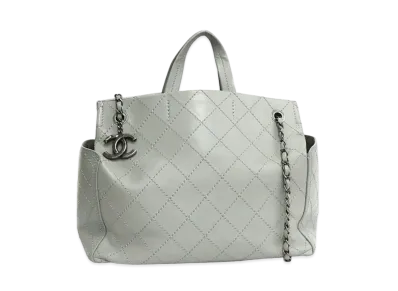 CHANEL Wild Stitch 2WAY Tote "Gray"