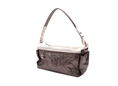 CHANEL Paris Biarritz Shoulder Bag "White/Bordeaux"