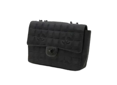 CHANEL New Travel Line Flap Shoulder Bag "Black"